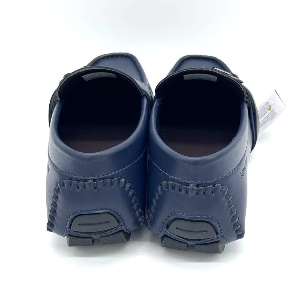 Aston Marc Men's Charter Side Buckle Loafers Shoes Color Navy US 8.5M - With Box - Picture 5 of 11